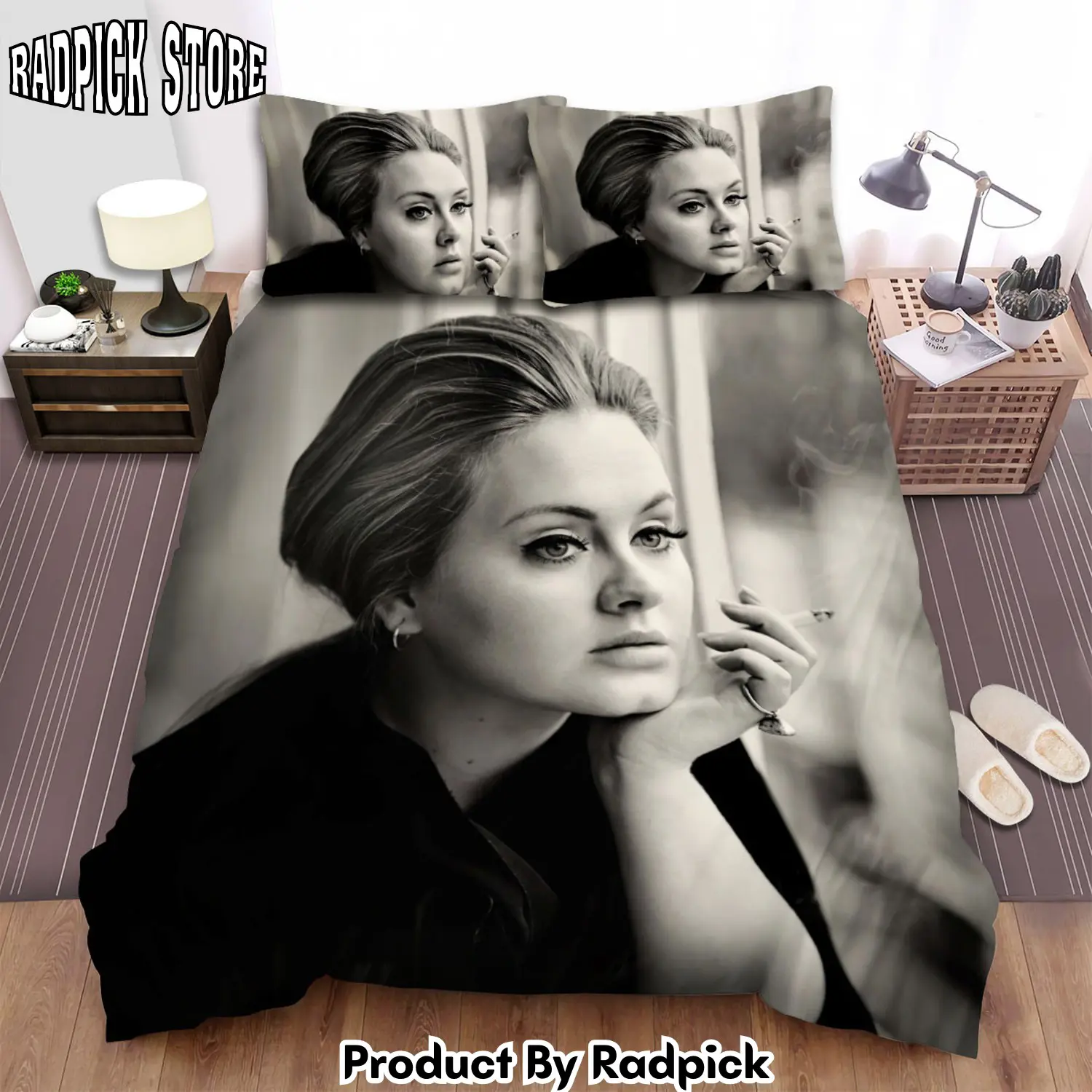 Radpick adele iconic photo bed sheets spread comforter duvet cover bedding sets rp3278900